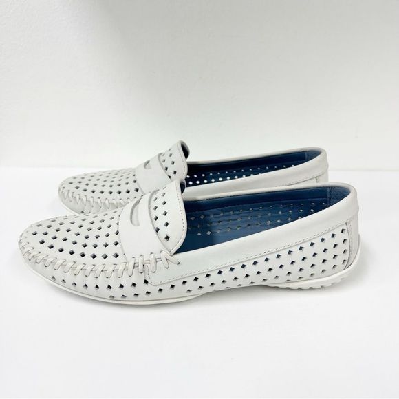 Robert Zur Suede Breeze Perforated Driving Moccasins Loafers 6.5 - Picture 3 of 7